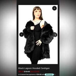 FOXBLOOD Black Lagoon Hooded Cardigan